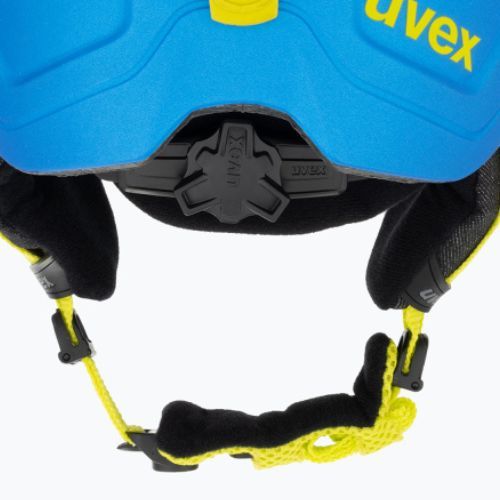 Children's ski helmet UVEX Manic Pro blue/lime matt