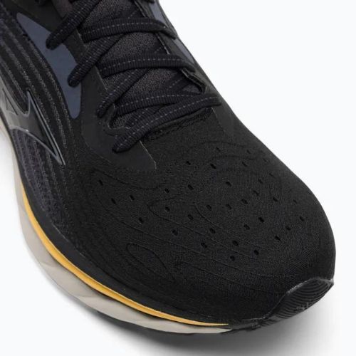 Men's running shoes Mizuno Wave Sky 6 black/tradewinds/gold fusion