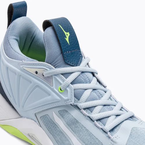 Men's volleyball shoes Mizuno Wave Momentum 2 heather/white/neo lime