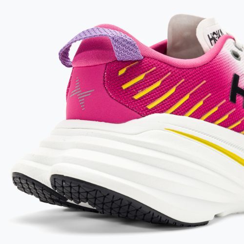 Women's running shoes HOKA Bondi X blanc de blanc/pink yarrow