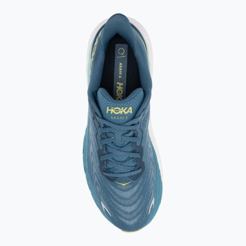 HOKA men's running shoes Arahi 6 bluesteel/sunlit ocean
