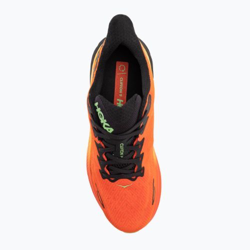 Men's running shoes HOKA Clifton 9 flame/vibrant orange