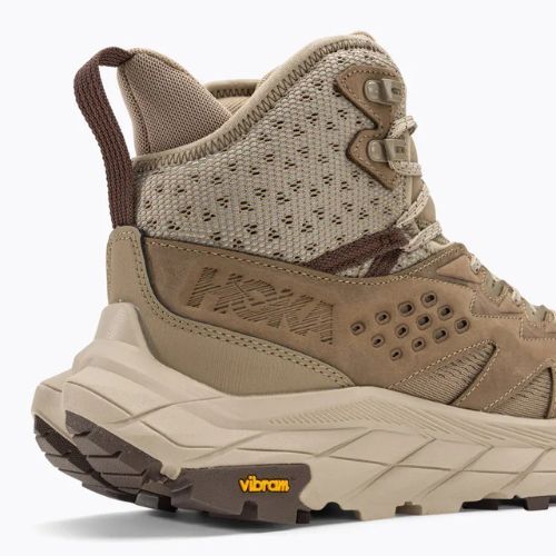 HOKA men's trekking boots Anacapa Breeze Mid dune/oxford tan