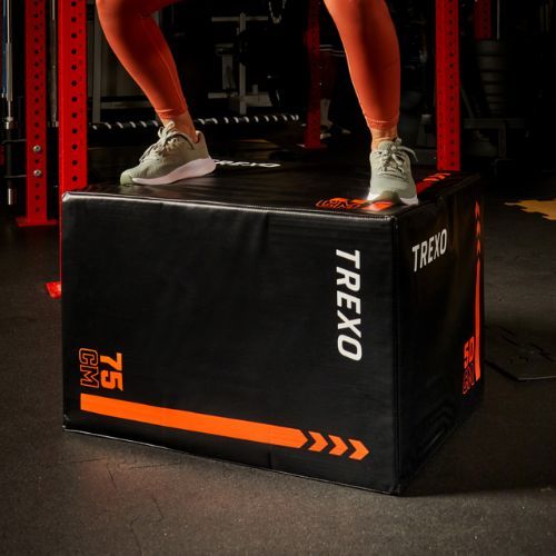 TREXO plyometric box TRX-PB30 30 kg black