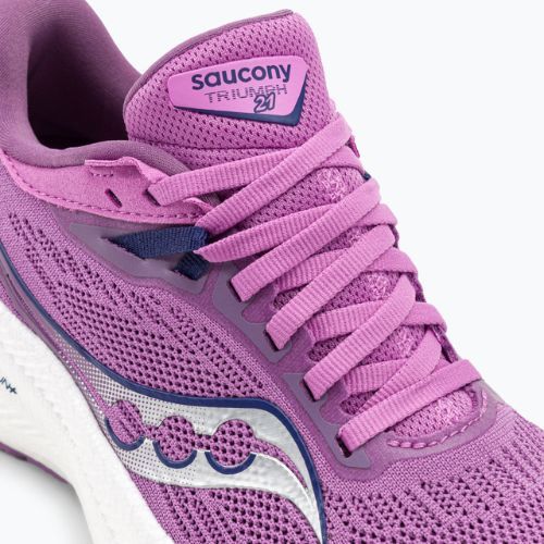Women's running shoes Saucony Triumph 21 grape/indigo