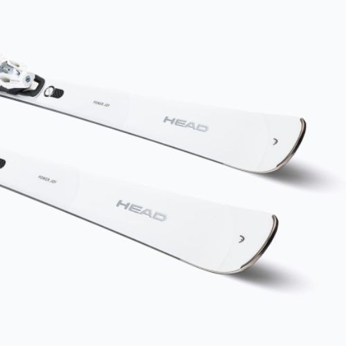 Women's Downhill Ski HEAD e-power Joy SW SF-PR + Joy 12 white/silver