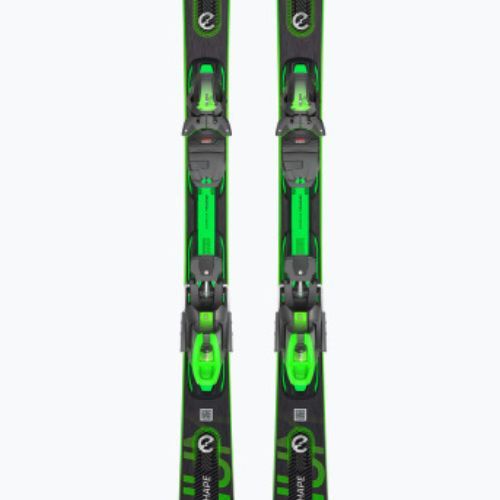 HEAD Supershape e-Magnum SW SF-PR + PRD 12 black/neon green downhill skis