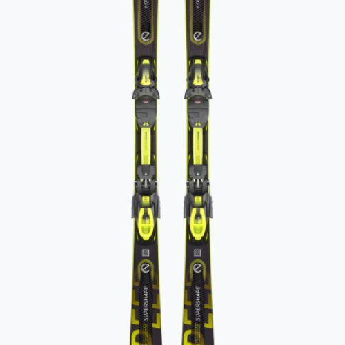 HEAD Supershape e-Speed SW SF-PR + PRD 12 black/neon yellow downhill skis