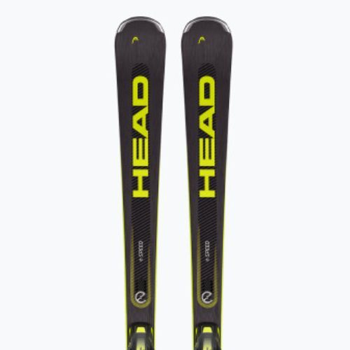 HEAD Supershape e-Speed SW SF-PR + PRD 12 black/neon yellow downhill skis