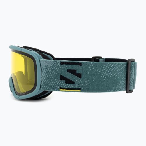 Salomon Lumi Flash atlantic blues/flash yellow children's ski goggles
