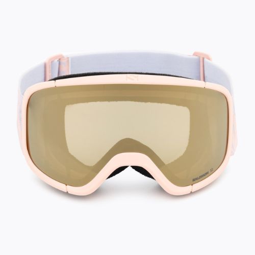 Salomon Lumi Flash tropical peach/flash gold children's ski goggles