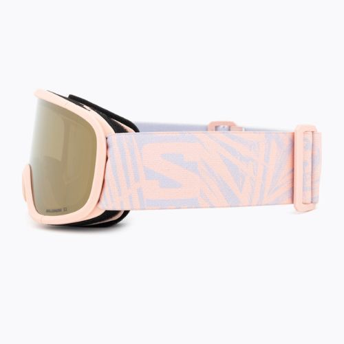 Salomon Lumi Flash tropical peach/flash gold children's ski goggles