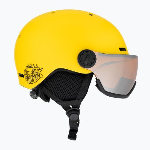 Children's ski helmet Salomon Orka Visor vibrant yellow