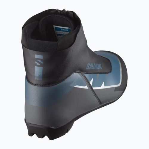 Men's Salomon Escape cross-country ski boots black/castlerock/blue ashes