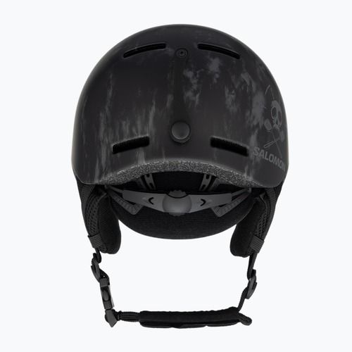 Children's ski helmet Salomon Player Combo + Goggles XV Jr black&tie/black silver