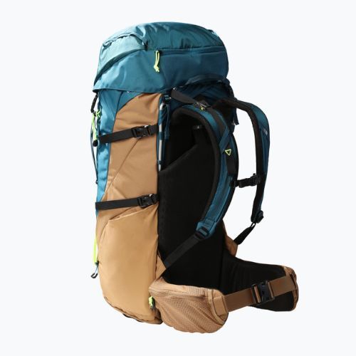 The North Face Terra 65 l blue coral/utility brown/led yellow trekking backpack
