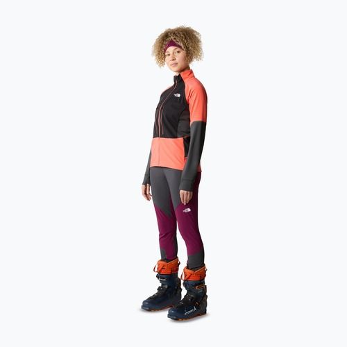 Women's softshell jacket The North Face Dawn Turn Softshell black/radiant orange/asphalt grey