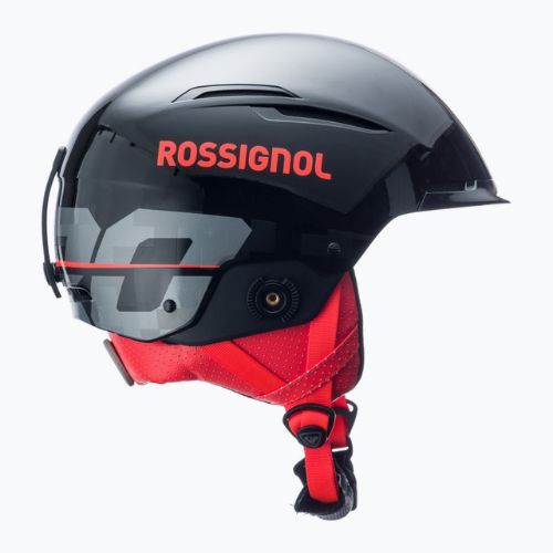 Rossignol Hero Slalom Impacts Ski Helmet + Chinguard black