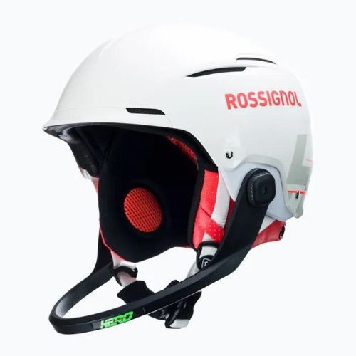 Rossignol Hero Slalom Impacts ski helmet + Chinguard white