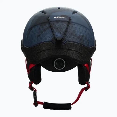 Rossignol Children's Ski Helmet Whoopee Visor Impacts dark blue
