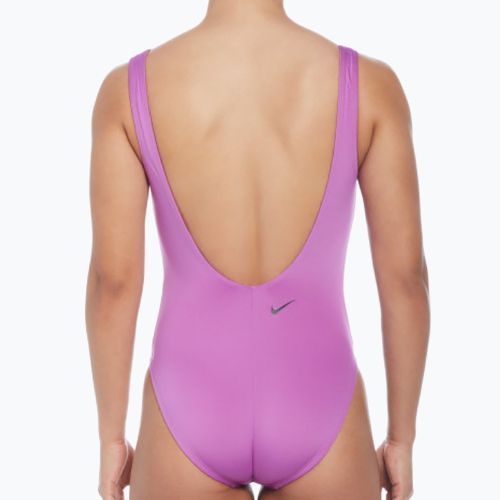 Women's one-piece swimsuit Nike Multi Logo U-Back fuchsia dream