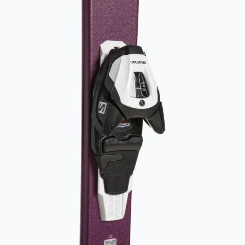 Children's downhill skis Salomon Lux Jr M + L6 bordeau/pink
