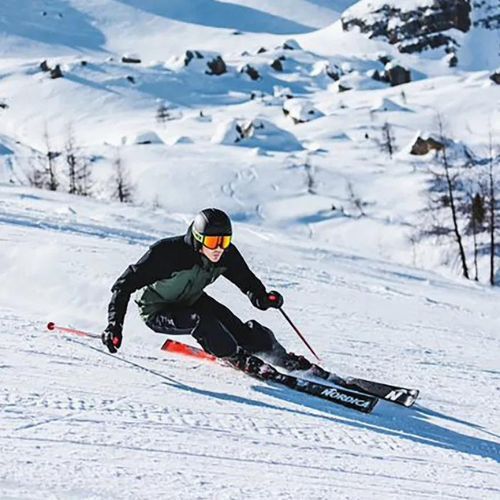 Men's Nordica The Cruise 120 GW ski boots black/anthracite/red