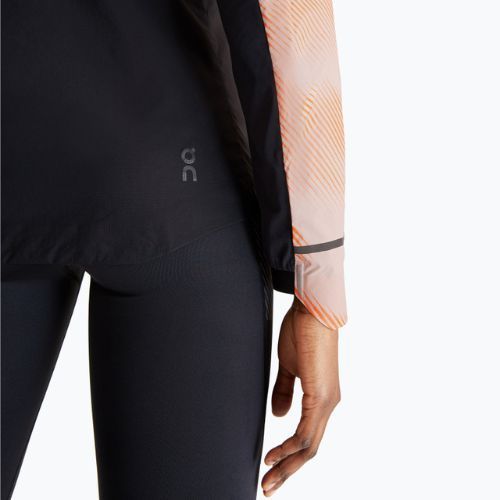 Women's On Weather Lumos running jacket woodrose/black