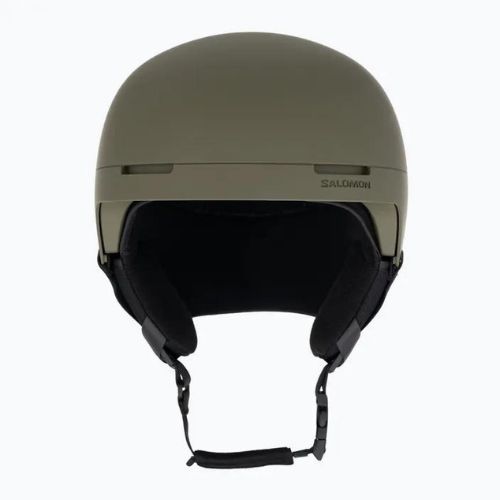 Salomon Brigade olive night ski helmet