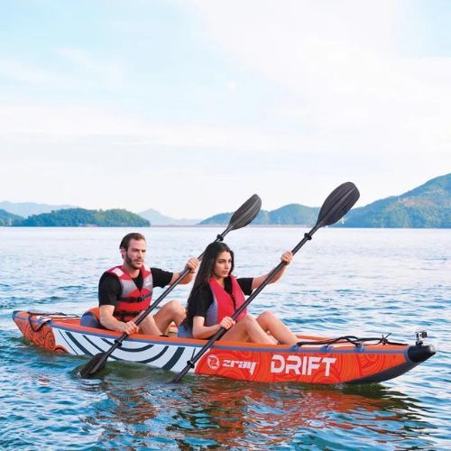 ZRAY Drift 14'0" white/orange 2-person inflatable kayak