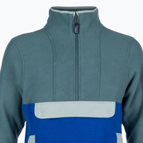 Patagonia Synch Anorak fleece sweatshirt passage blue