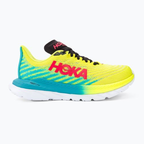 Men's running shoes HOKA Mach 5 evening primrose/scuba blue