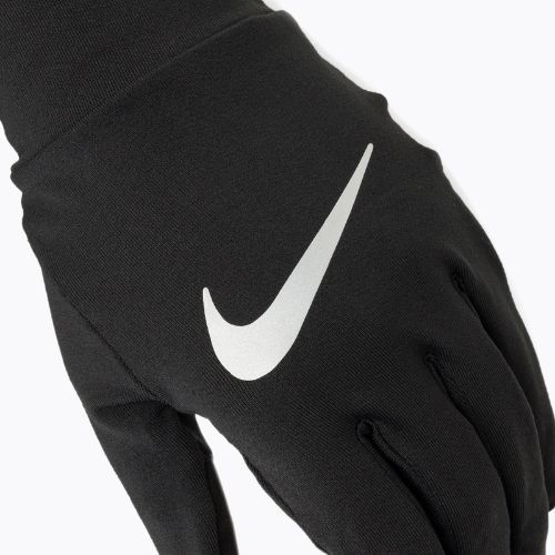 Men's running gloves Nike Accelerate RG black/black/silver