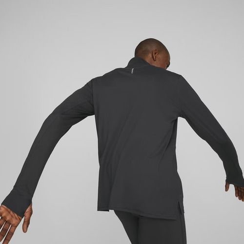 Men's running sweatshirt PUMA Run Favorite 1/4 Zip black