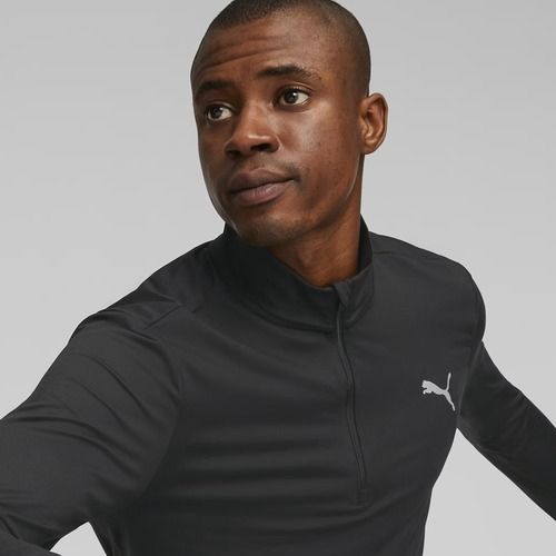 Men's running sweatshirt PUMA Run Favorite 1/4 Zip black