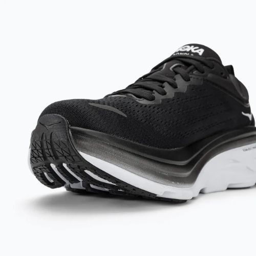 Women's running shoes HOKA Bondi 8 black/white