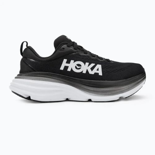 Women's running shoes HOKA Bondi 8 black/white