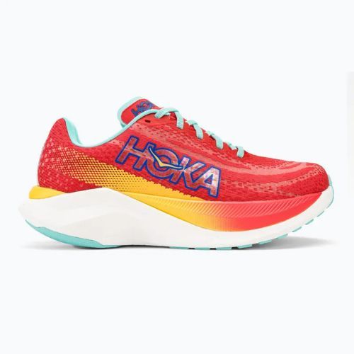 Women's running shoes HOKA Mach X cerise/cloudless