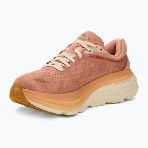 Women's running shoes HOKA Bondi 8 sandstone/cream