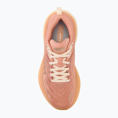 Women's running shoes HOKA Bondi 8 sandstone/cream