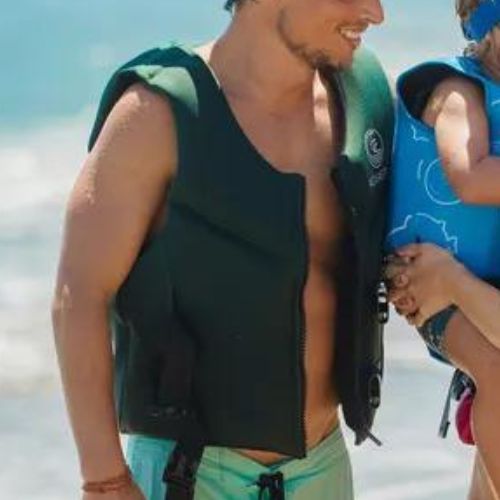 Men's belay vest AQUASTIC AQS-LVM green