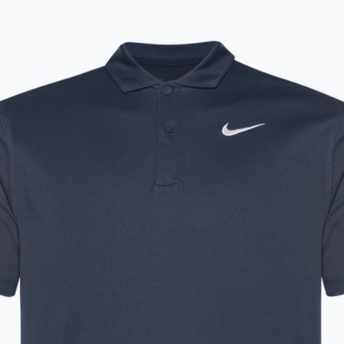 Men's tennis shirt Nike Court Dri-Fit Polo Solid obsidian/white