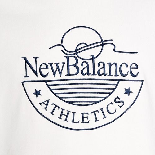 Men's New Balance Athletics Graphic Crew seasalt
