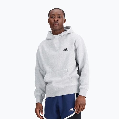 Men's New Balance Hoops Fleece Hoodie athletic grey
