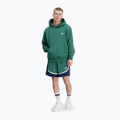 Men's New Balance Hoops Fleece Hoodie team forest green