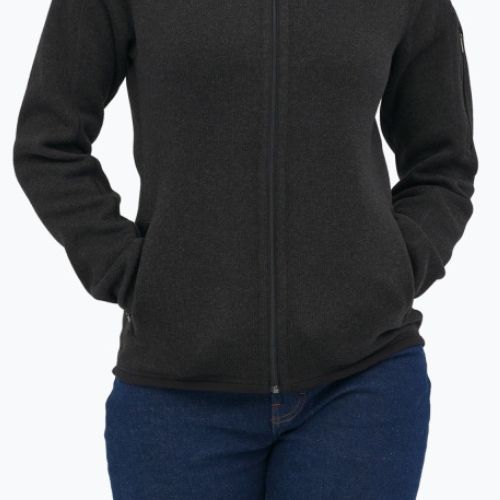 Women's Patagonia Better Sweater Fleece trekking sweatshirt black