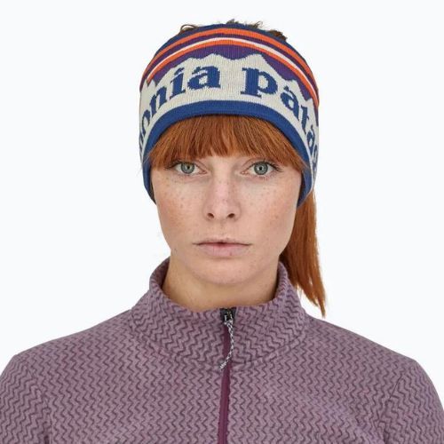 Women's headband Patagonia Powder Town fitz roy sunrise knit/birch white