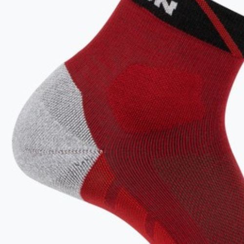 Salomon Speedcross Ankle red dahlia/black/poppy running socks