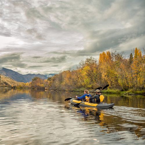 Advanced Elements Island Voyager yellow/grey 2-person inflatable kayak
