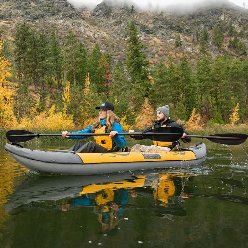 Advanced Elements Island Voyager yellow/grey 2-person inflatable kayak